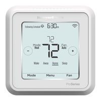 Honeywell Home T6 Pro Smart Manual De Instrucciones