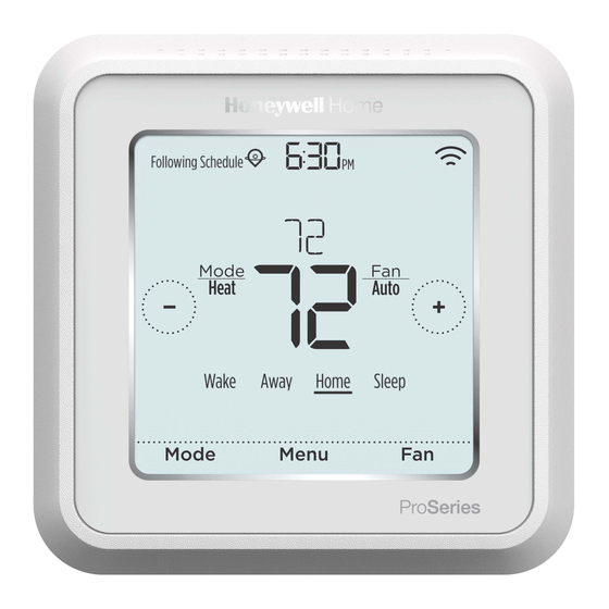 Honeywell Home T6 Pro Smart Manual De Instrucciones