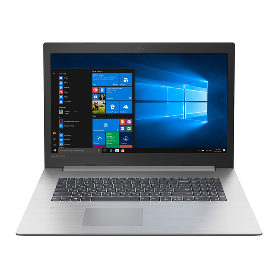 Lenovo ideapad 330-17IKB Guia Del Usuario