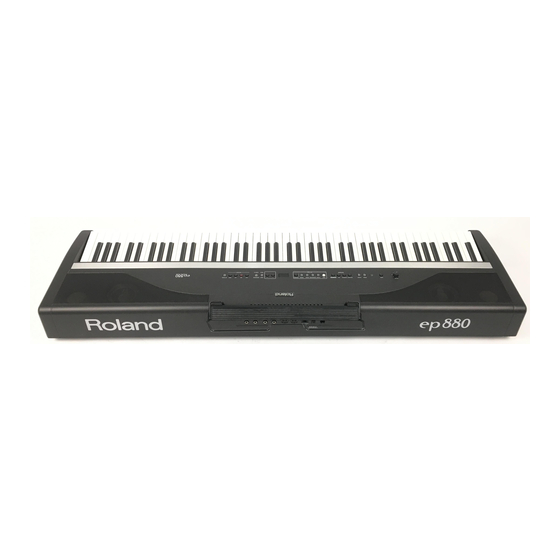 Roland ep880 Manual Del Usuario