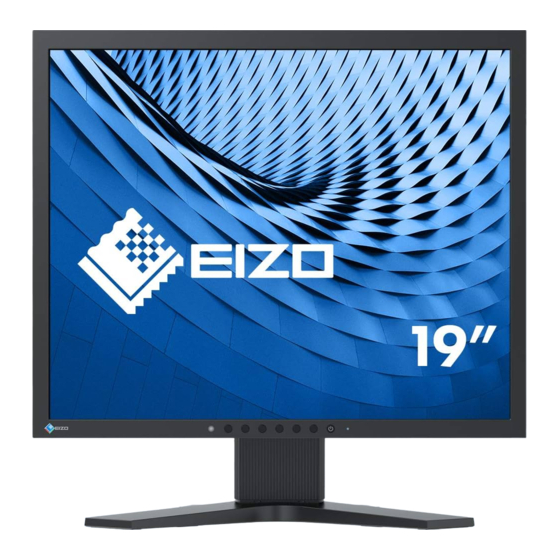 Eizo FlexScan S1934 Guia De Instalacion