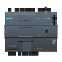 Siemens SIMATIC RTU3031C Instrucciones De Servicio