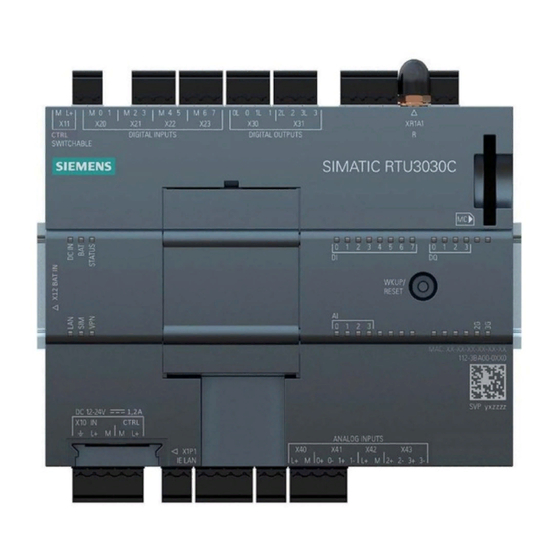 Siemens SIMATIC RTU303C Serie Manuales