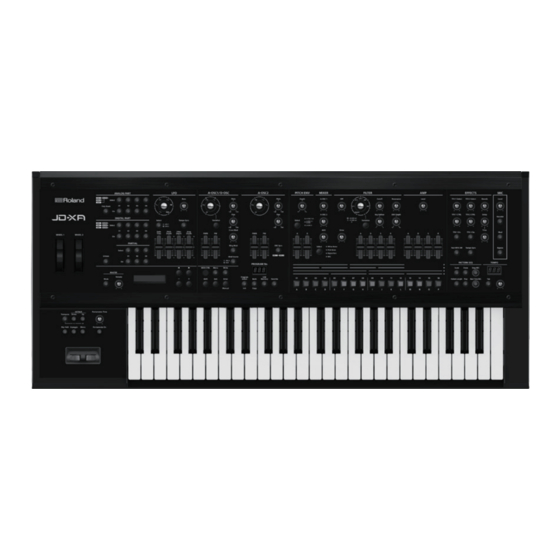 Roland JD-XA Manual Del Usuario