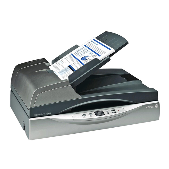 Xerox DocuMate 3640 Guia Del Usuario