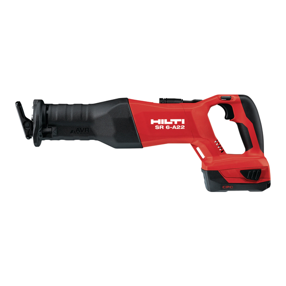 Hilti SR 6-A22 Manual De Instrucciones