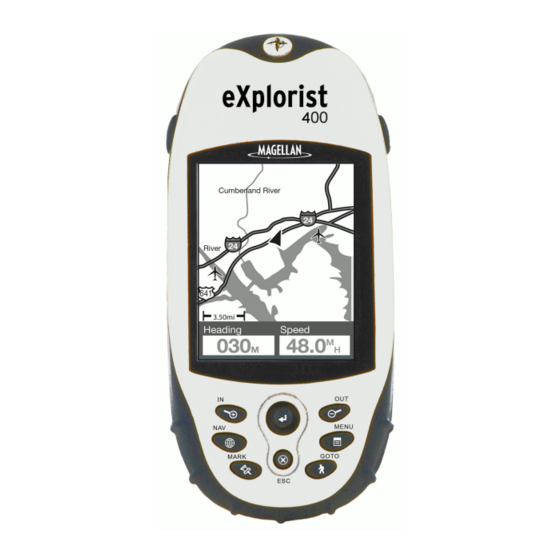 Magellan eXplorist 400 Manuales