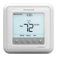 Honeywell T6 Pro Hydronic Serie Manual De Instrucciones