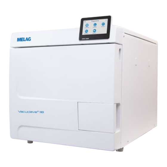 MELAG Vacuclave 118 Manual De Uso