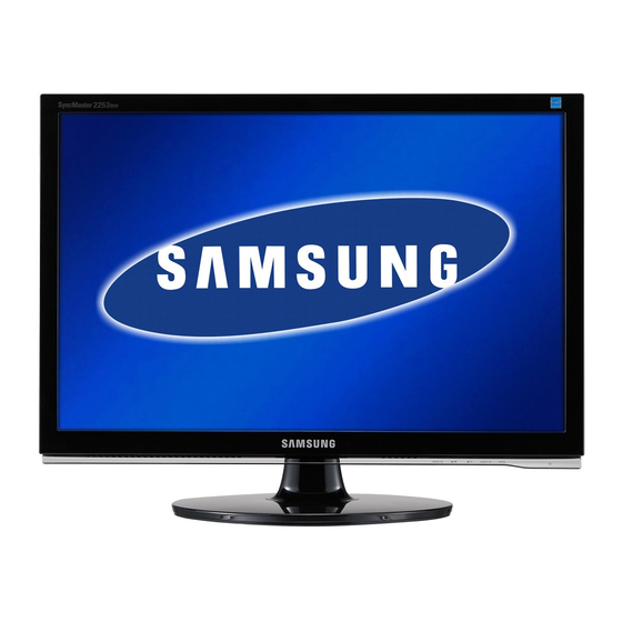 Samsung SyncMaster 2053NW Manual Del Usuario