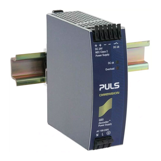 Puls DIMENSION QS5.DNET Manual De Instrucciones