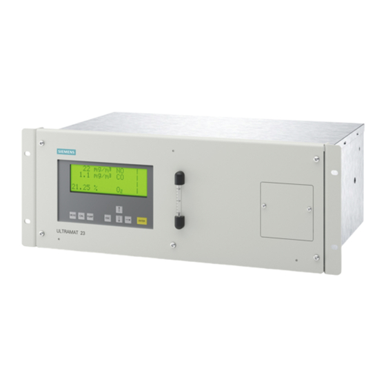 Siemens ULTRAMAT 23 Manual