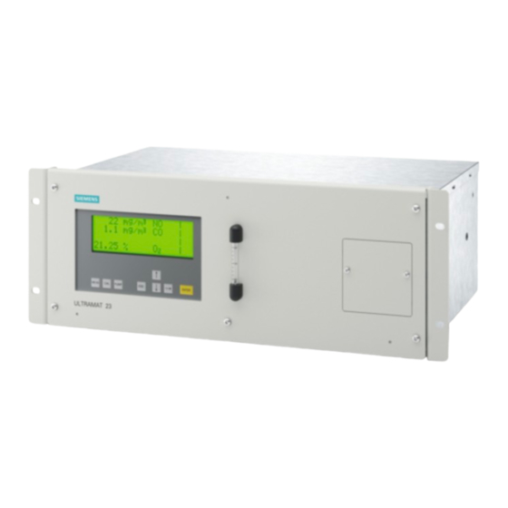Siemens ULTRAMAT 23 Instrucciones De Servicio