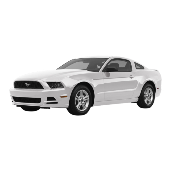 Ford Mustang 2013 Guia Del Usuario