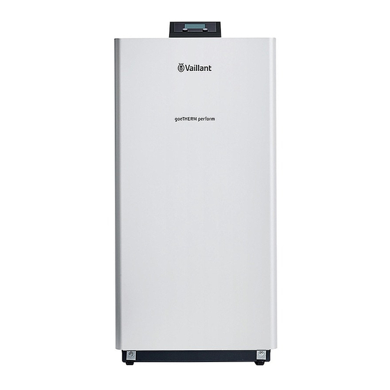 Vaillant geoTHERM Perform VWS 260/3 S1 Instrucciones De Instalación Y Mantenimiento