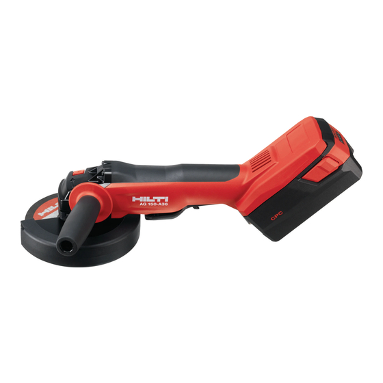 Hilti AG 125-A36 Manual Del Usuario
