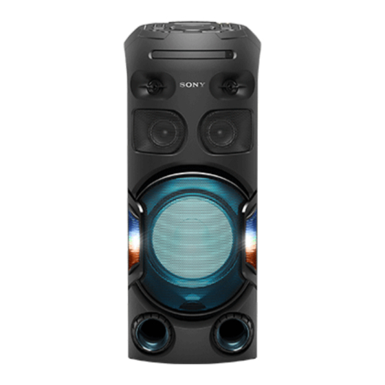 Sony MHC-V42D Guia De Ayuda