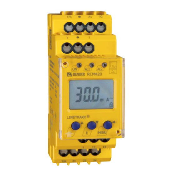 Bender RCM420 Manual De Manejo