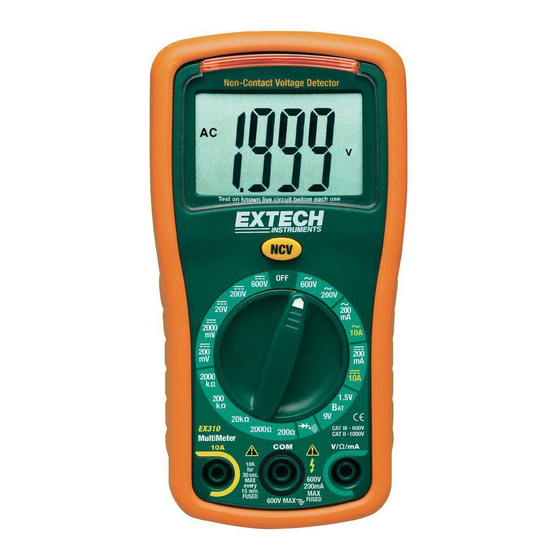 Extech Instruments EX310 Manuales