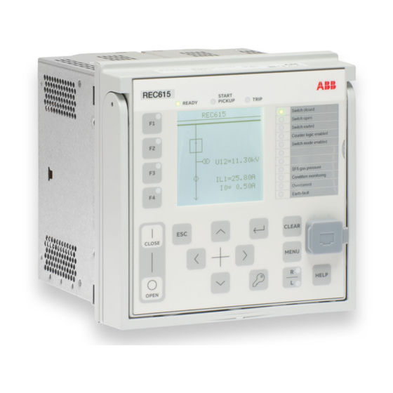 ABB RELION REC615 Manual De Instalación