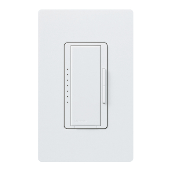 Lutron Maestro PRO LED+ Manuales