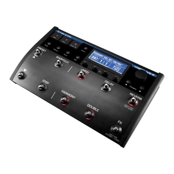 TC-Helicon VOICELIVE 2 Manual De Instrucciones