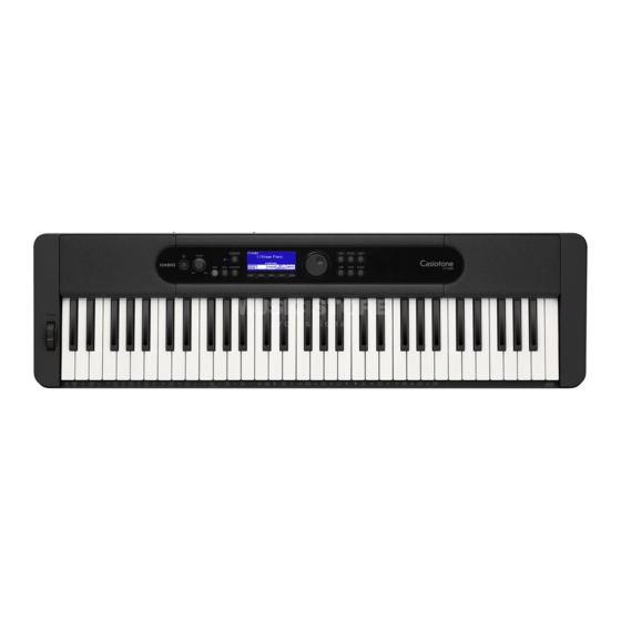 Casio Casiotone CT-S400 Guia Del Usuario