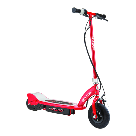 Razor E100 Manual De Instrucciones