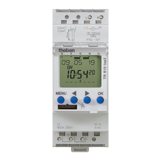 Theben TR 610 top2 Instrucciones De Montaje Y De Uso