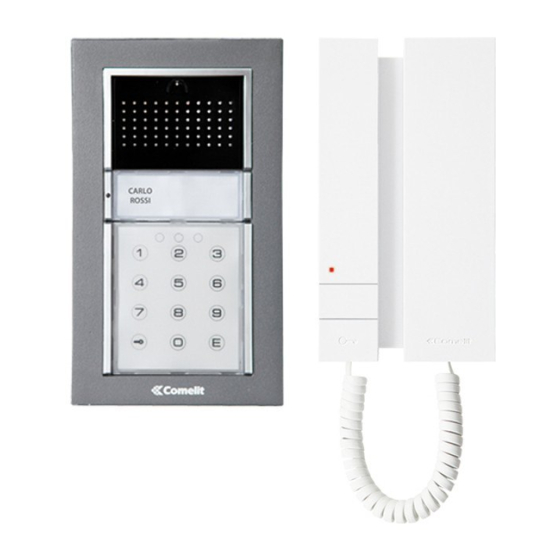 Comelit Ikall 1610 Manual Tecnico