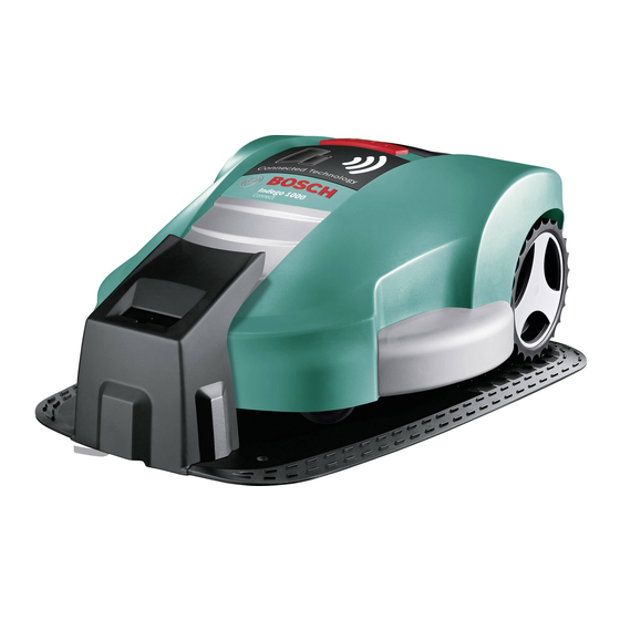 Bosch Indego Manual Original
