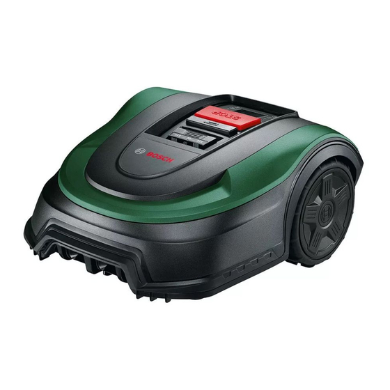Bosch Indego Manual Original