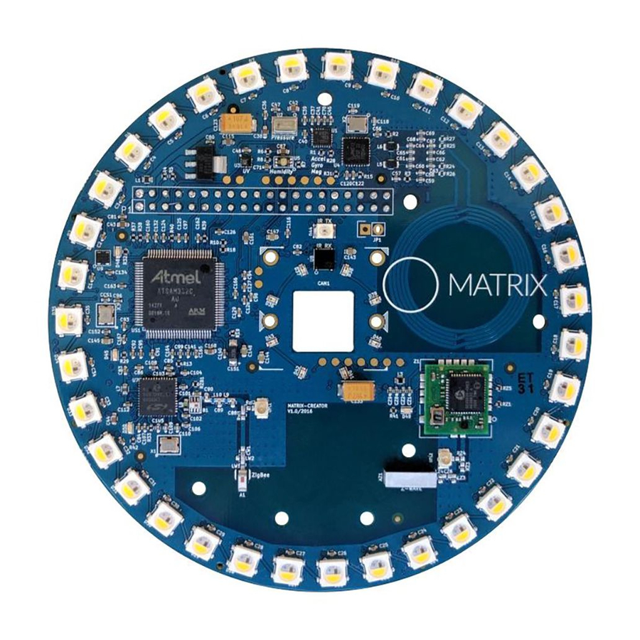 Matrix Creator Guía De Inicio Rápido E Información De Seguridad