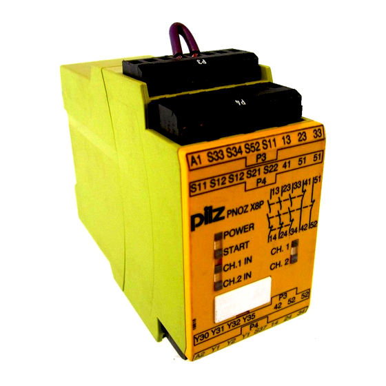 Pilz PNOZ X8P Instrucciones De Uso