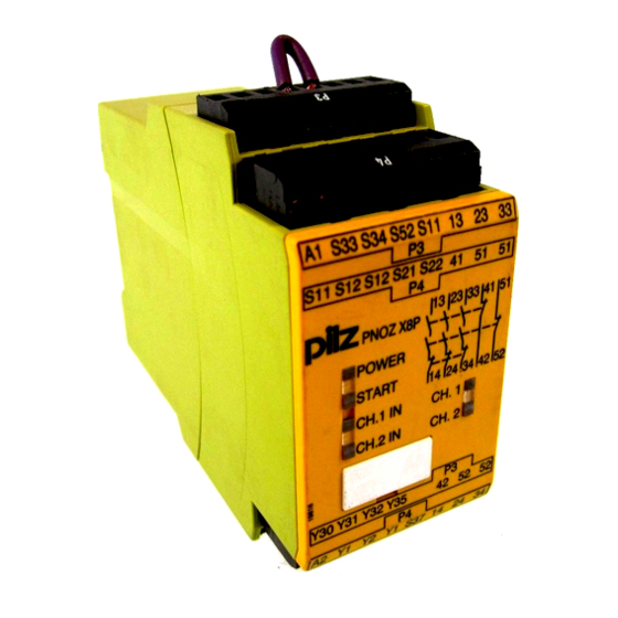 Pilz PNOZ X8P Instrucciones De Uso
