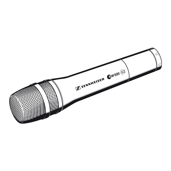 Sennheiser ew 500 G2 Serie Instrucciones Para El Uso