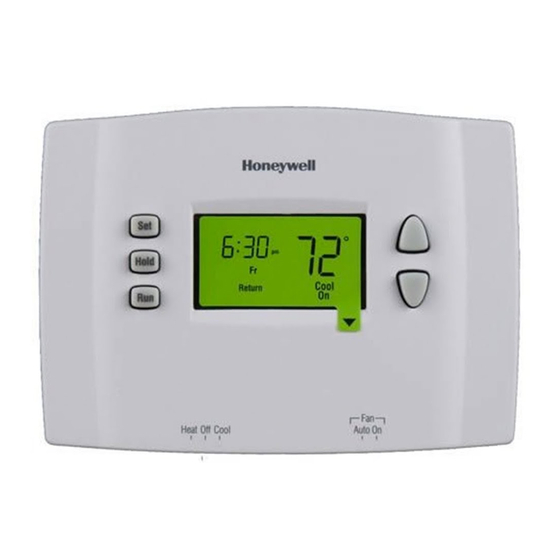 Honeywell Home RTH2510 Manual Del Usuario