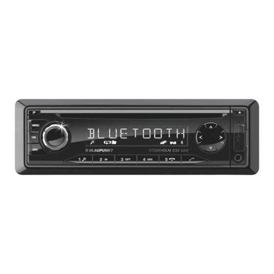 Blaupunkt STOCKHOLM 230 DAB Instrucciones De Manejo