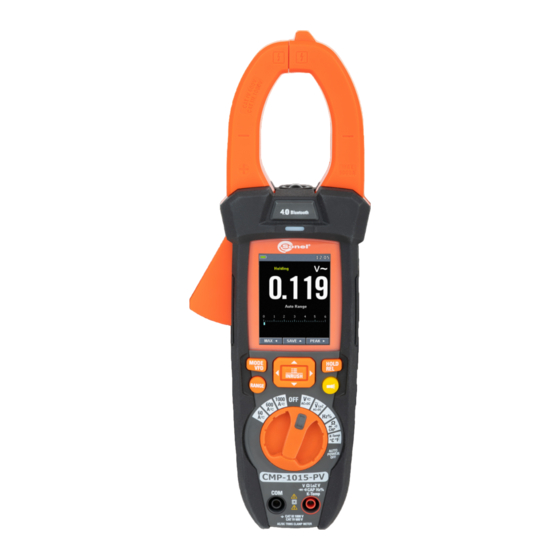 Sonel CMP-1015-PV Manual De Instrucciones
