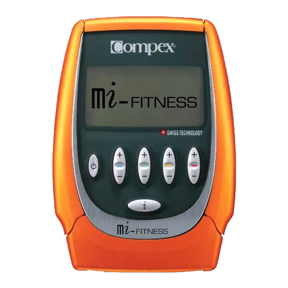 Compex mi-FITNESS Manual De Utilización