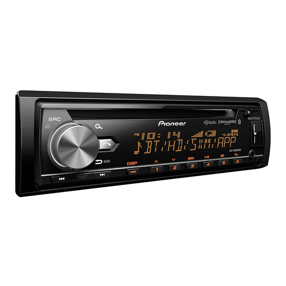 Pioneer DEH-X8800BHS Manual De Instrucciones