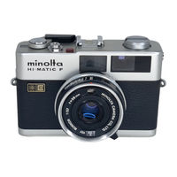 Minolta HI-MATIC F Manual Del Usuario