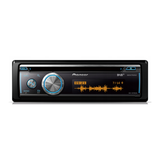 Pioneer DEH-X8700DAB Guía De Iniciación Rápida