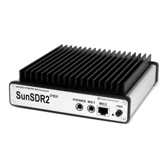 Expert Electronics SunSDR2 PRO Manual De Usuario