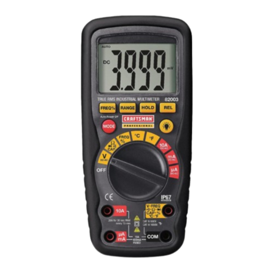 Craftsman 82005 Manual Del Propietário