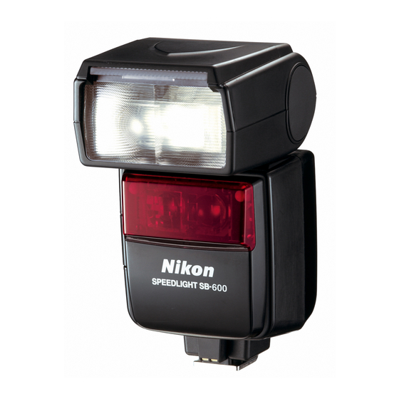 Nikon SB-600 Manuales