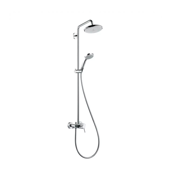 Hansgrohe Croma Showerpipe 220 1jet 27222000 Modo De Empleo/Instrucciones De Montaje