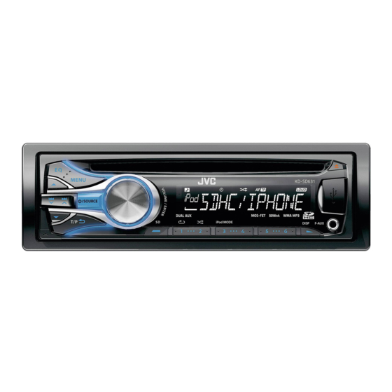 JVC KD-SD631 Manual De Instrucciones