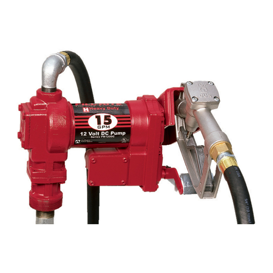 FILL-RITE FR1200C Manual De Operación Y Seguridad