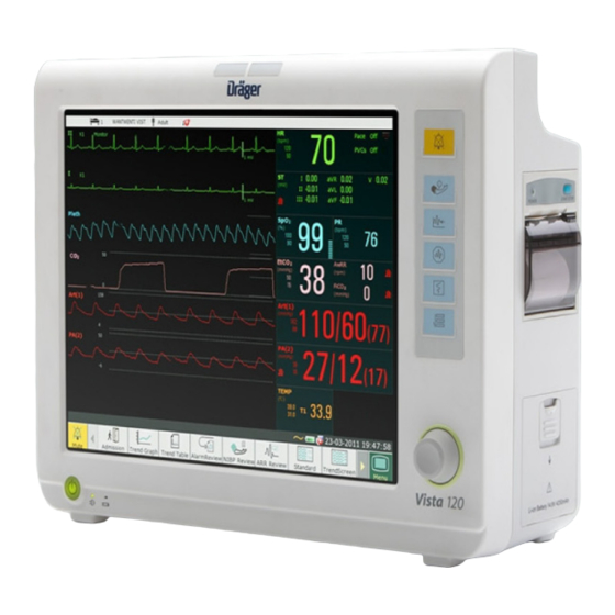 Dräger Vista 120 Guia Rapida De Funcionamiento Basico Y Manejo